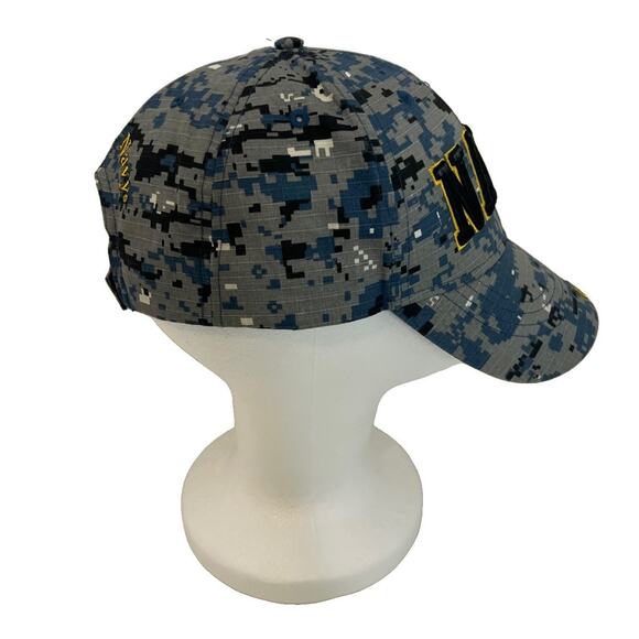 U.S. Navy Digital Camo Hat Adjustable America's Navy Ripstop Cotton Cap - Picture 5 of 7